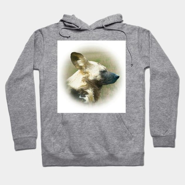 African wild dog Hoodie by Guardi